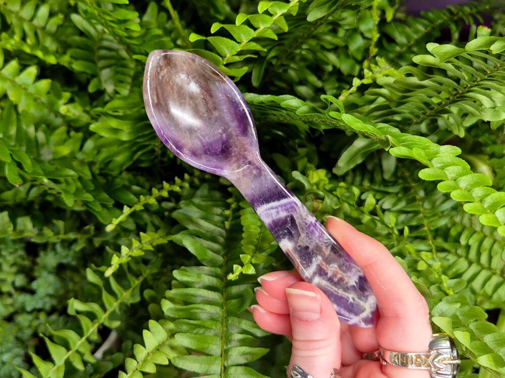 Chevron Amethyst Spoon (1)