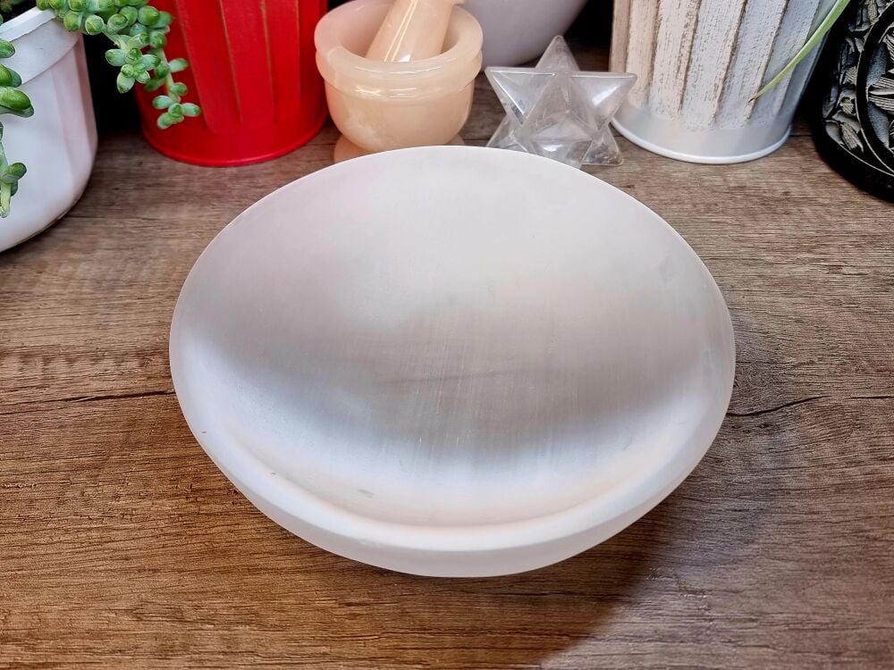 Selenite Bowl (1) - High Grade, Extra Large