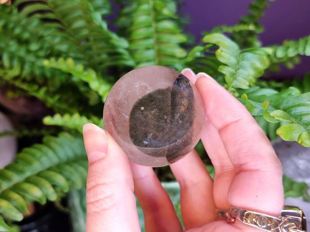 Garden Quartz Sphere (1) – Connect With the Earth and Plant Allies