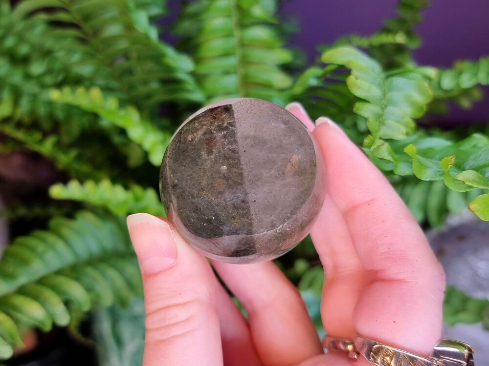 Garden Quartz Sphere (1) – Connect With the Earth and Plant Allies