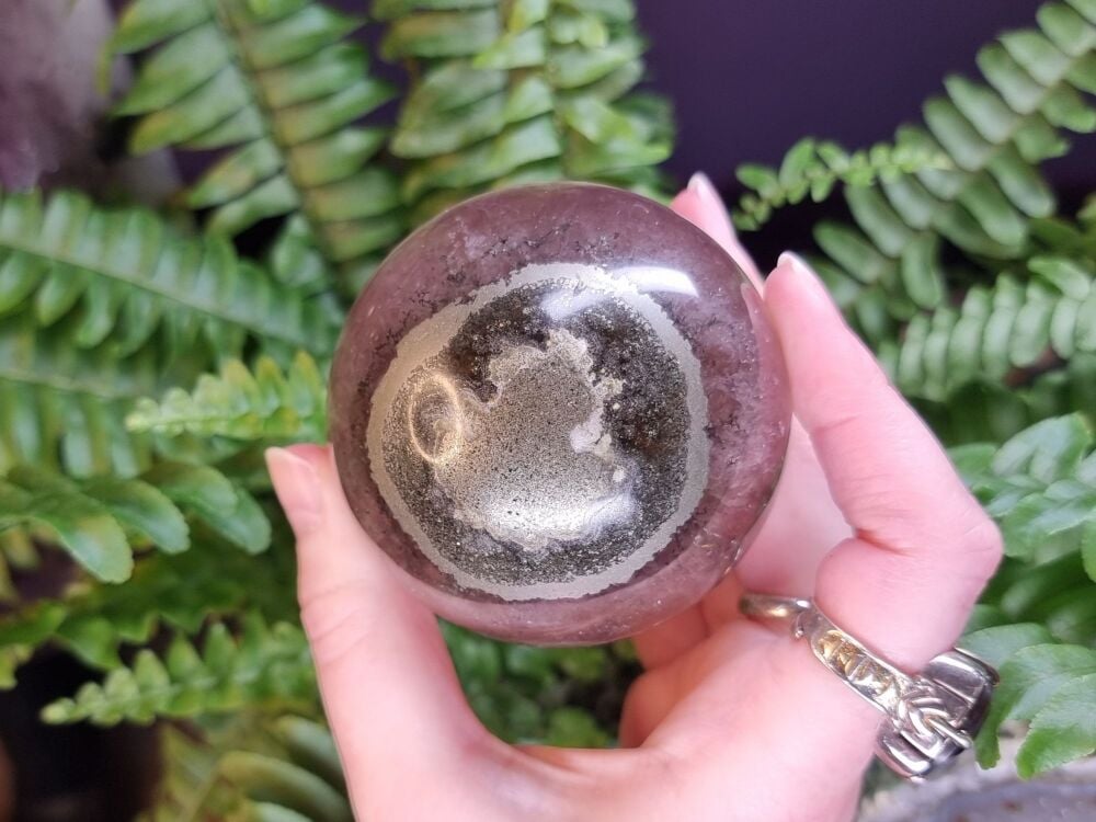 Fluorite, Pyrite, and Mica Sphere (1)