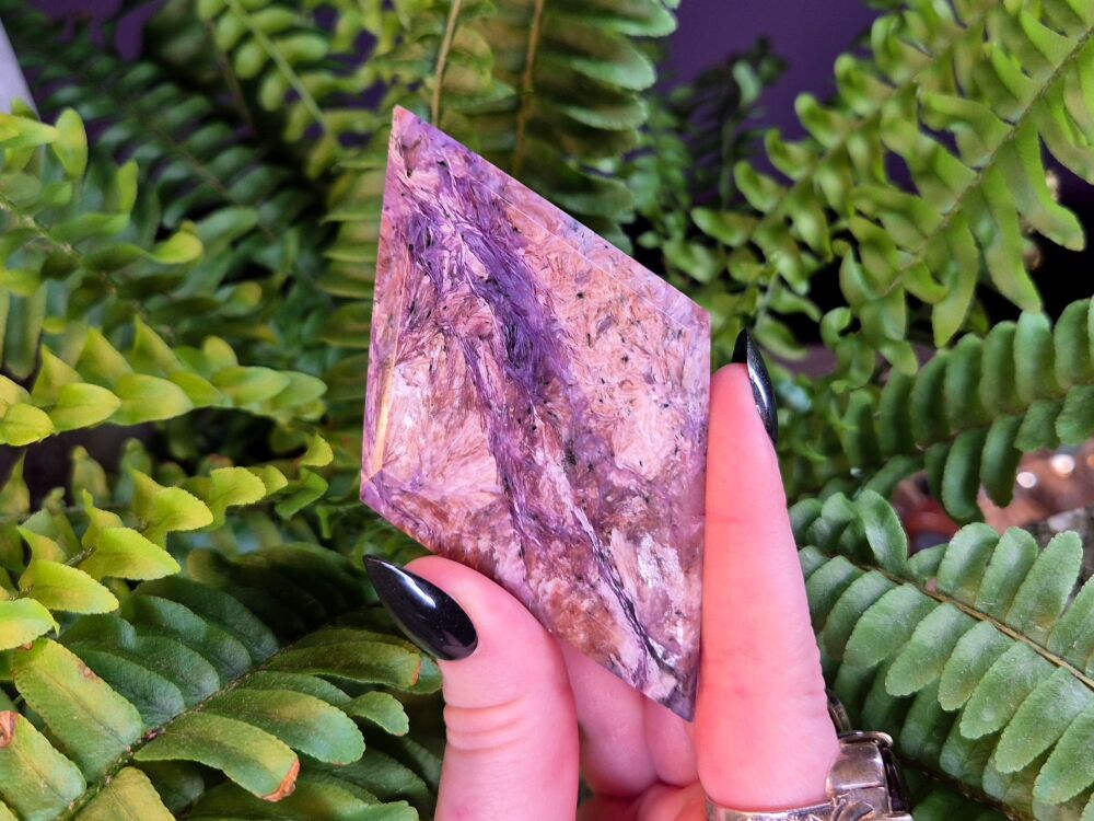 Charoite Diamond (2)