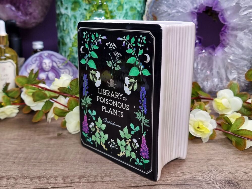 Poisonous Plants Book Shaped Vase