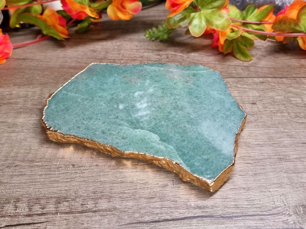 Aventurine Charging Plate (1) - Luck, Abundance, Healing, and Prosperity