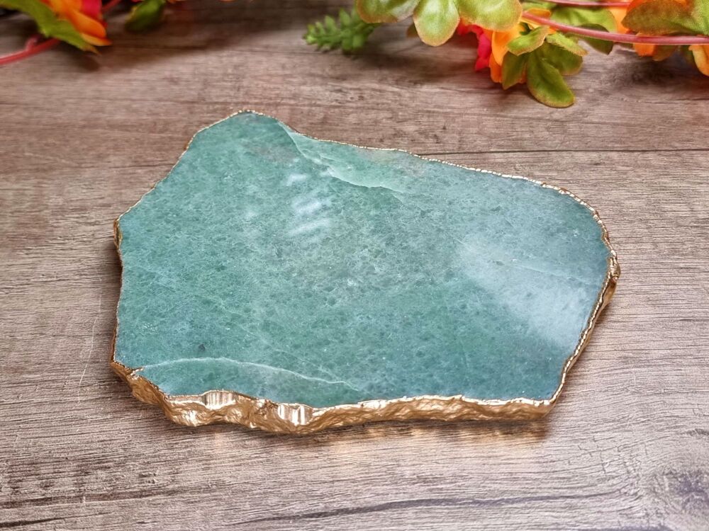 Aventurine Charging Plate (1) - Luck, Abundance, Healing, and Prosperity