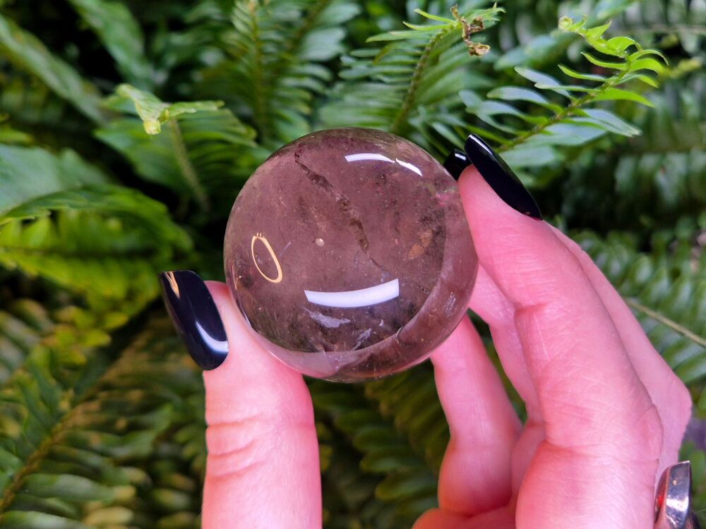 Smokey Quartz Sphere (1) - Transmute and Protect
