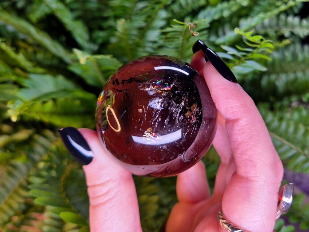 Smokey Quartz Sphere (2) - Transmute and Protect