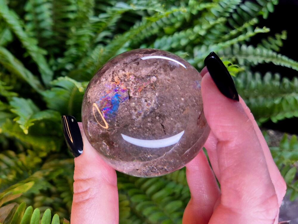 Smokey Quartz Sphere (3) - Transmute and Protect