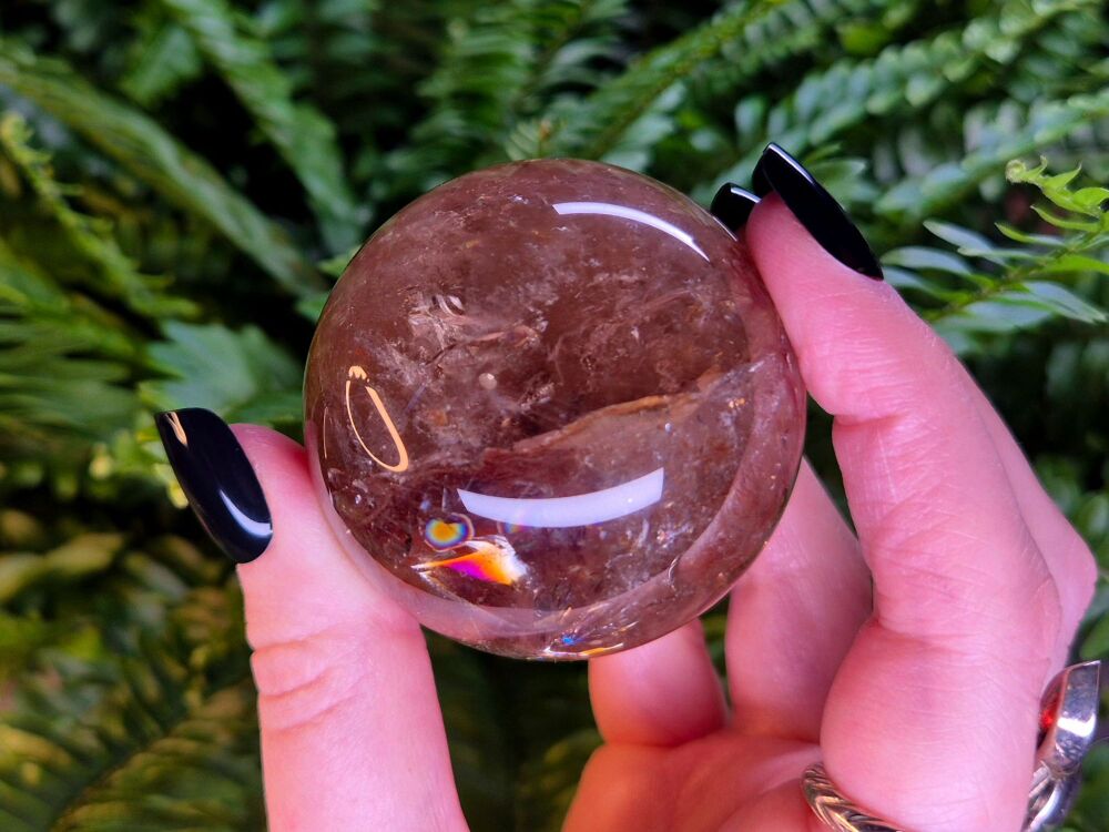 Smokey Quartz Sphere (4) - Transmute and Protect
