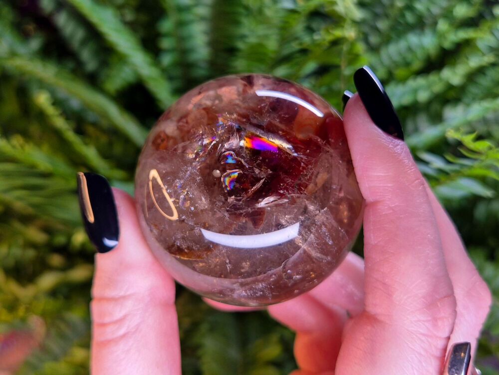Smokey Quartz Sphere (4) - Transmute and Protect