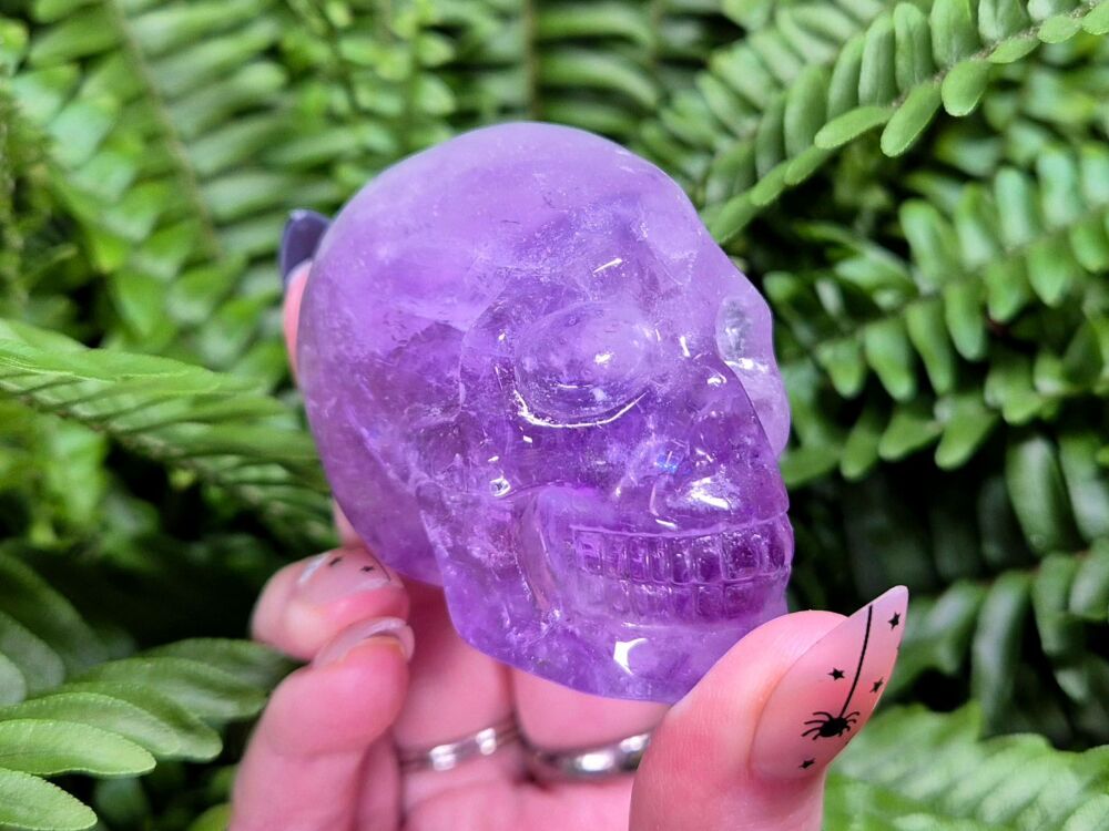 * Guardian Of The Enlightened Path * - Amethyst Crystal Skull