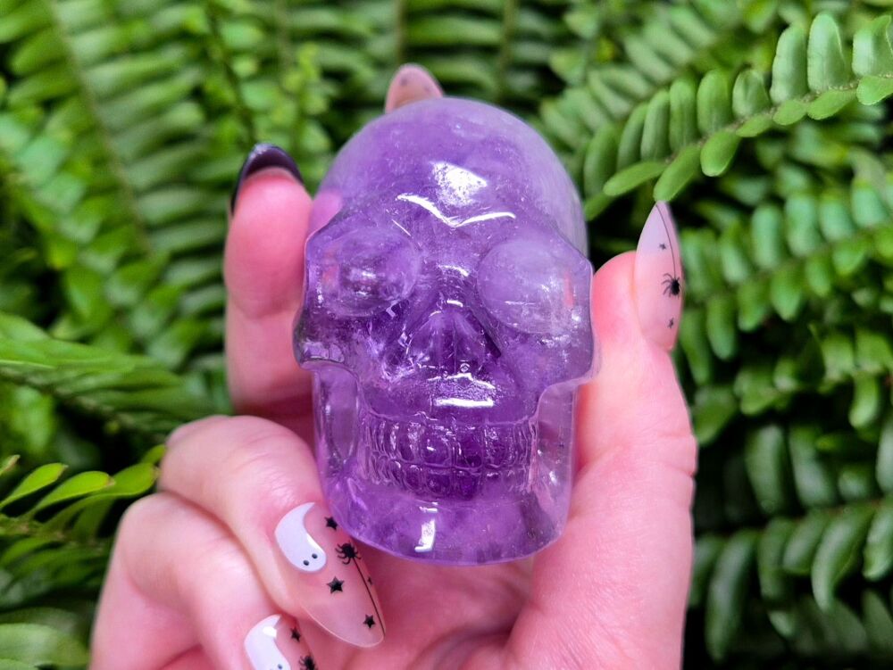 * Guardian Of The Enlightened Path * - Amethyst Crystal Skull