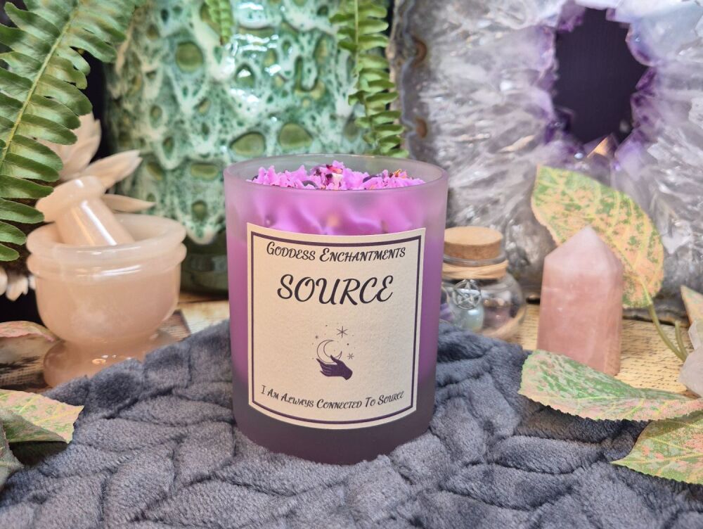 Source Altar & Ritual Jar Candle ~ Organic and Natural