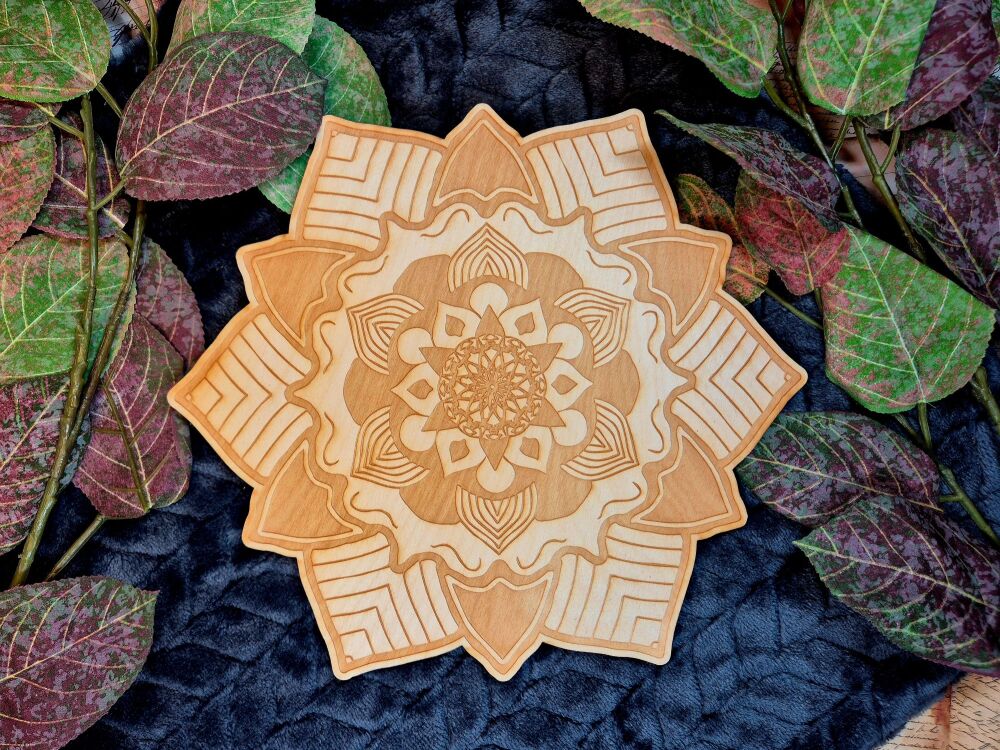 Mandala Crystal Grid Board 9.75 inch