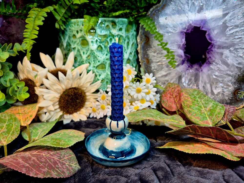 Candle Holder - Blue