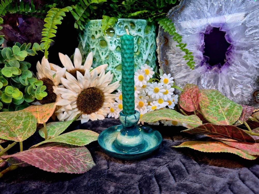 Candle Holder - Green