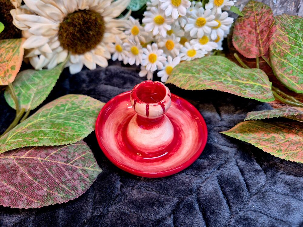 Candle Holder - Red