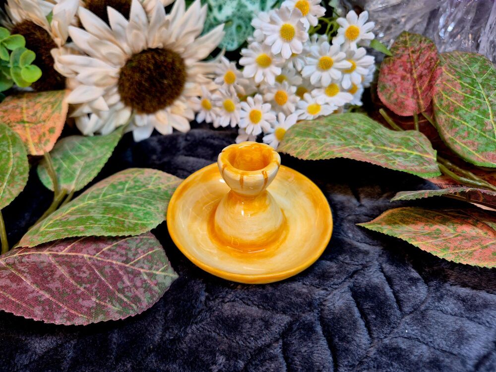 Candle Holder - Yellow