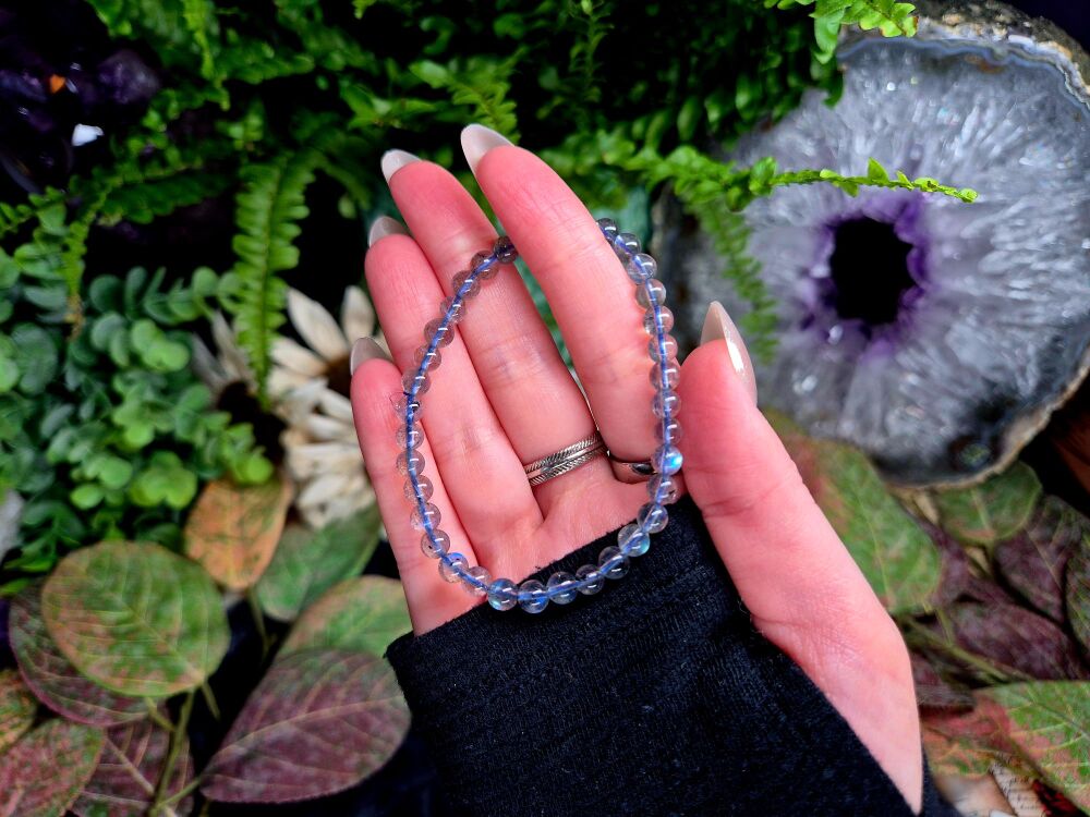 Labradorite Bracelet - High Grade 5mm