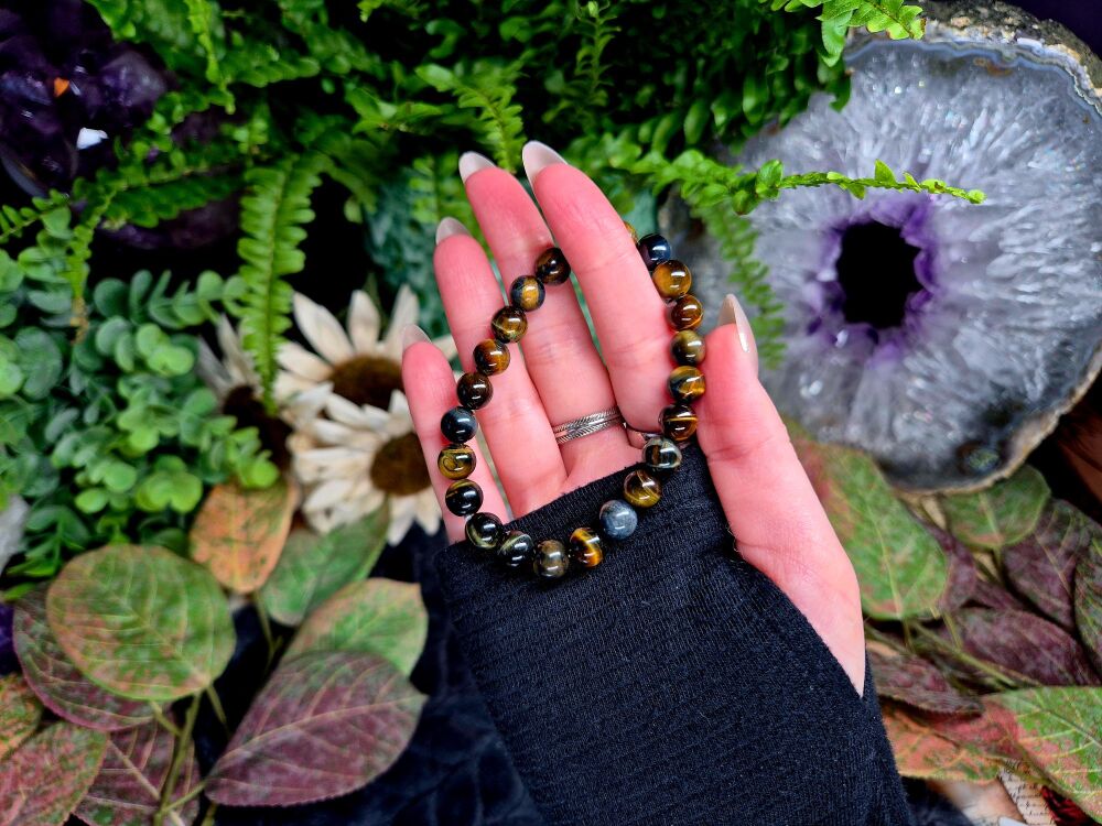 Blue and Golden Tigers Eye Bracelet