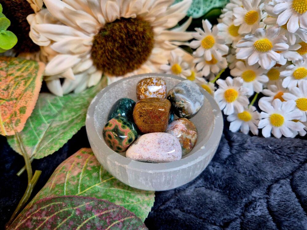 Ocean Jasper Tumblestone