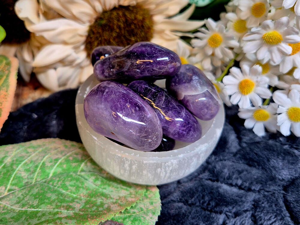 Amethyst Large Tumblestone
