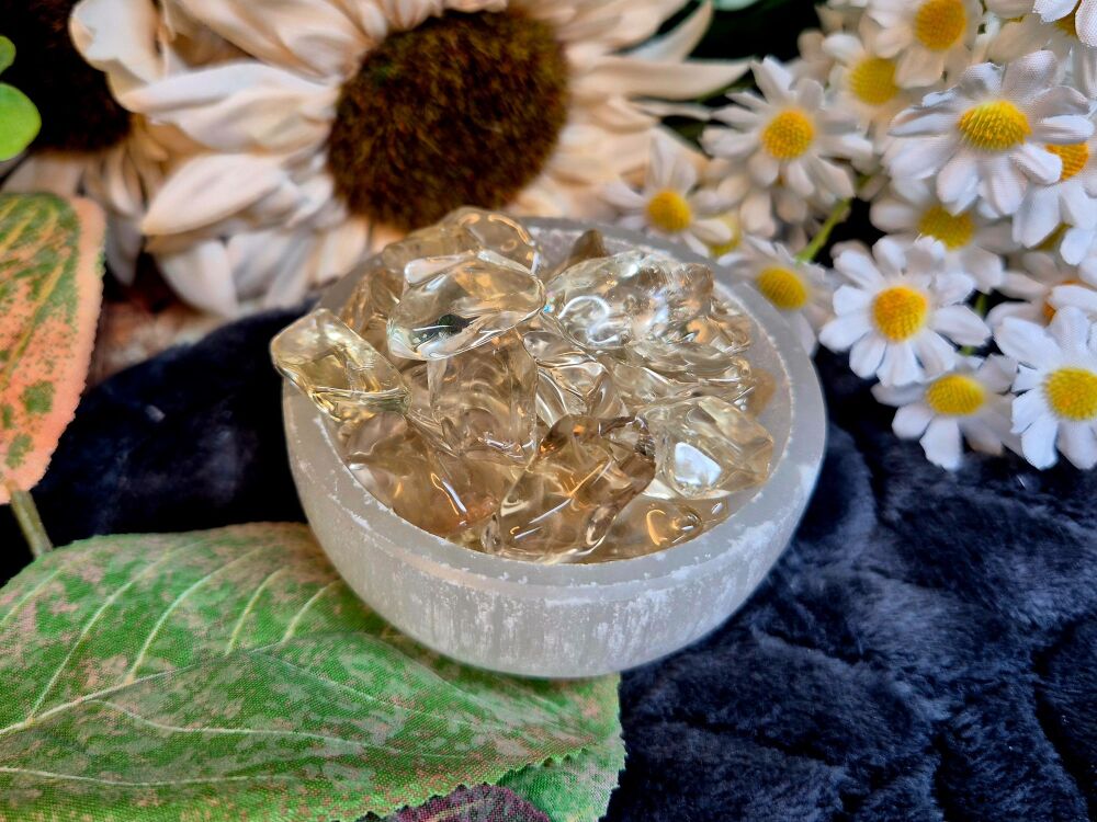 Natural Citrine Rough Tumbles - Medium