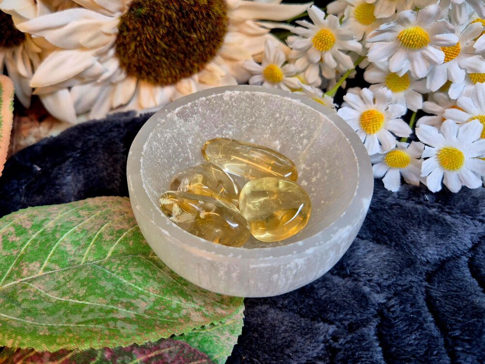 Natural Citrine Polished Tumbles - Extra Large