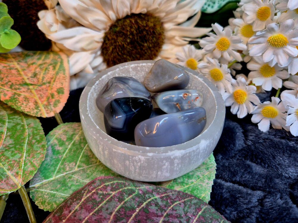 Grey Botswana Agate Tumblestone