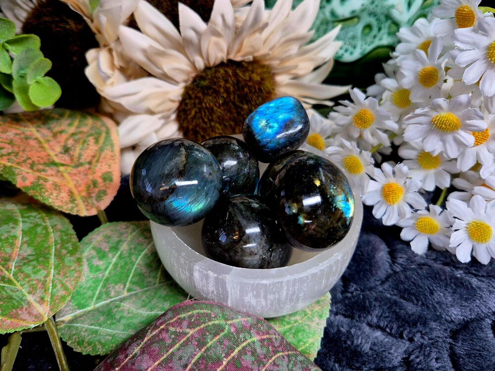 High Grade Large Labradorite Tumbles