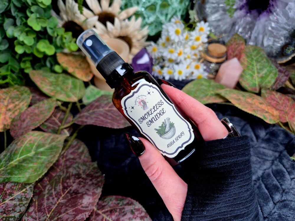Smokeless Smudge Spray ~ Super Charged Clearing Spray ~ Full Moon Charged ~ 50ml