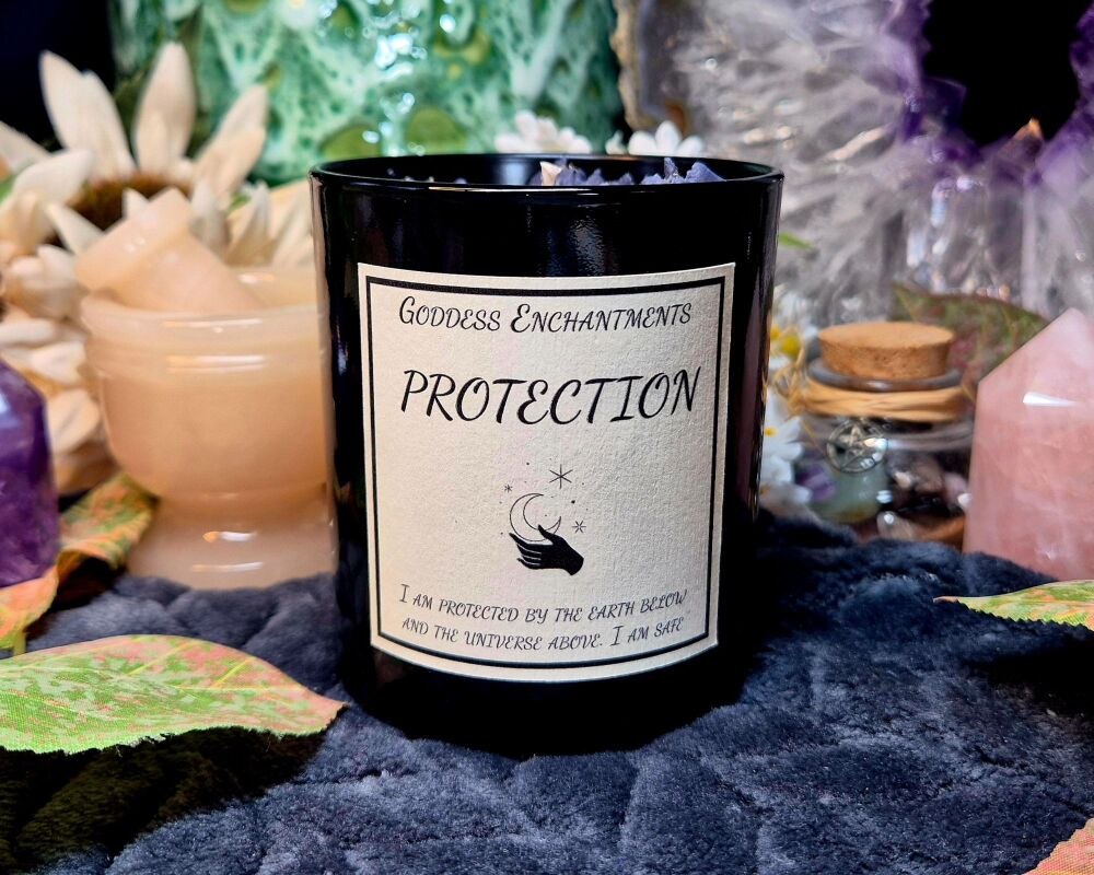 Protection Altar & Ritual Jar Candle ~ Organic and Natural