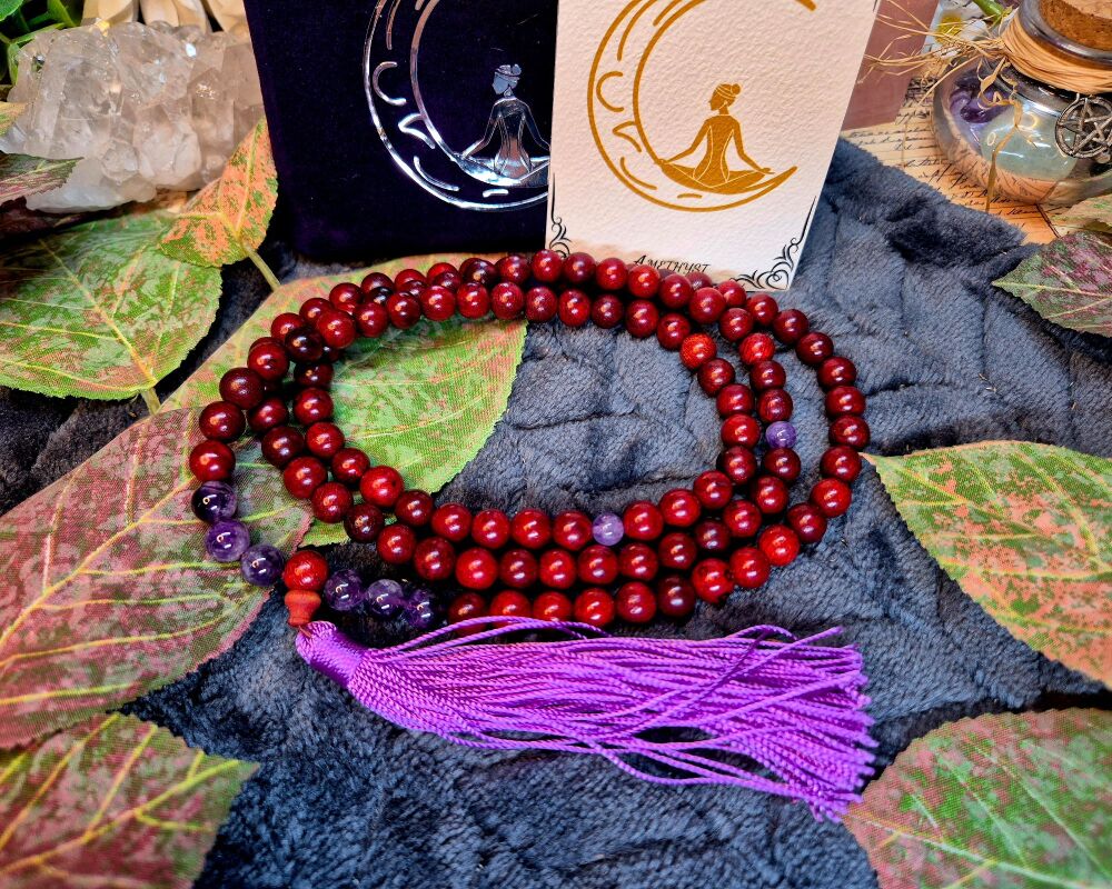 Amethyst Mala Set to Relax & Release