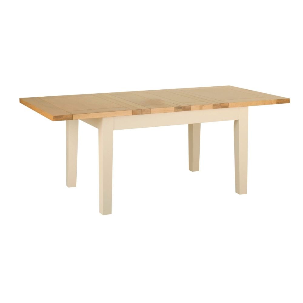 Lundel Dining Table Extending ivory oak pictured closed Dimensions (W) 915m