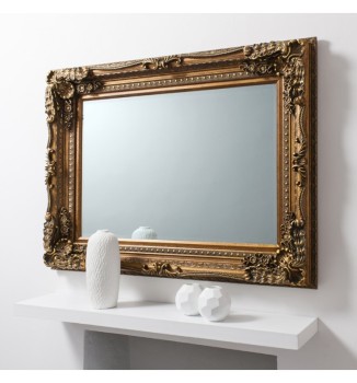 Carved Louis Mirror Gold