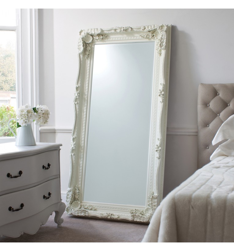 Carved Louis Leaner Mirror