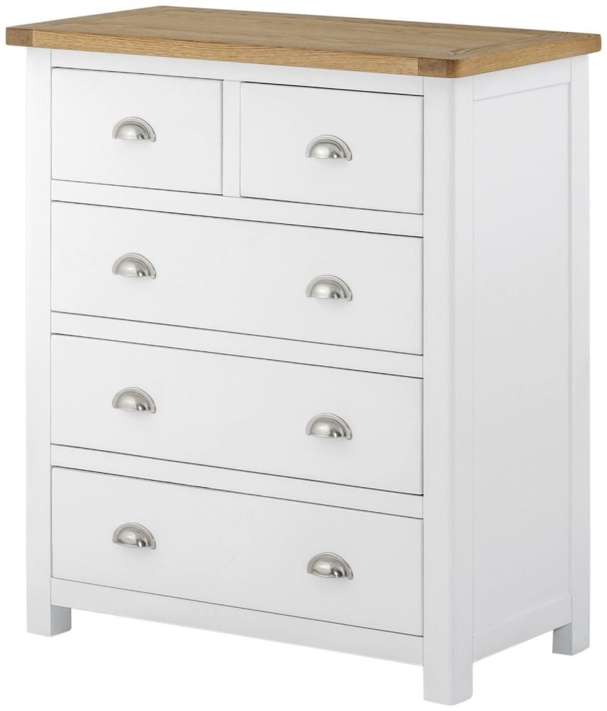 Stratton White Chest 2 over 3
