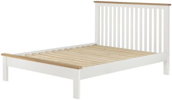 Stratton White Bed Frame Double 