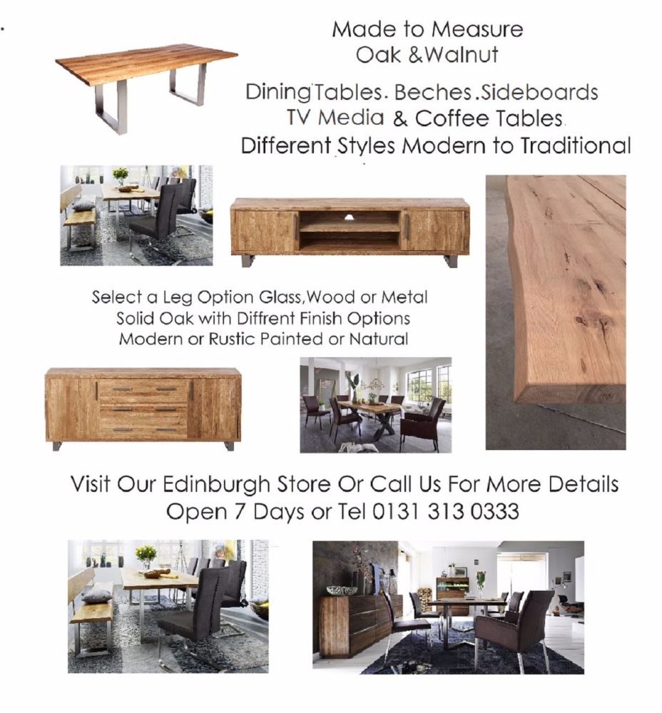 Made To Measure Oak Dining Tables Edinburgh Jbmclean Interiors Made To Measure