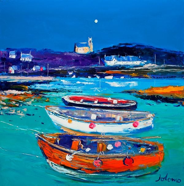 Church and Boats, Arinagour, Isle of Coll