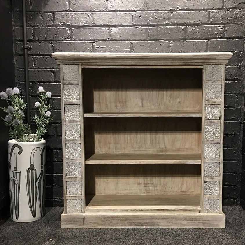 Bookcase Made from fabric Printing Blocks
