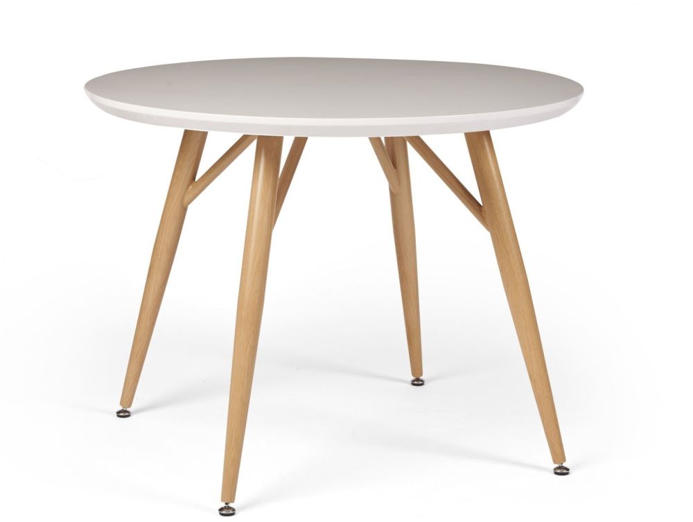 Contemporary Dining  Round Table White