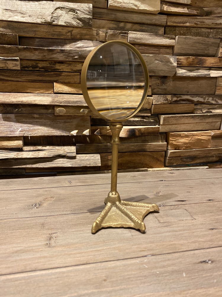 Bronze Bird Leg Magnifying Glass 