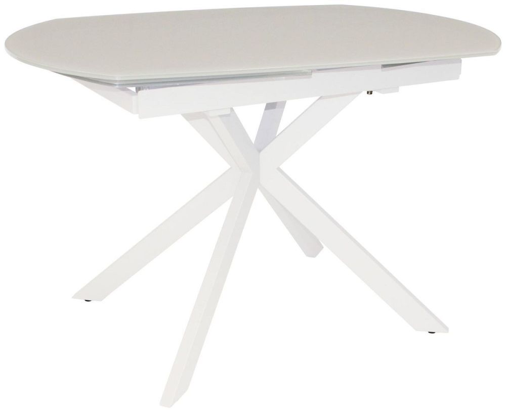 Helix White Extending Dining Table   