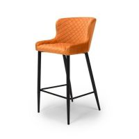 Ollie Bar Stool in Burnt Orange