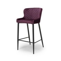 Ollie Bar Stool in Mulberry 