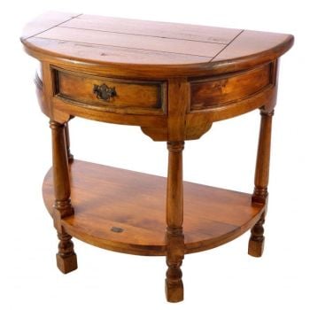 East Indies Table Console  Half Round Hall 