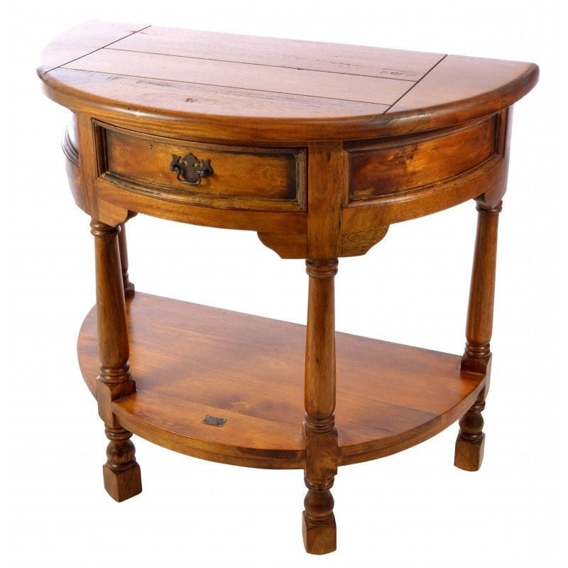 East Indies Table Console Half Round Hall