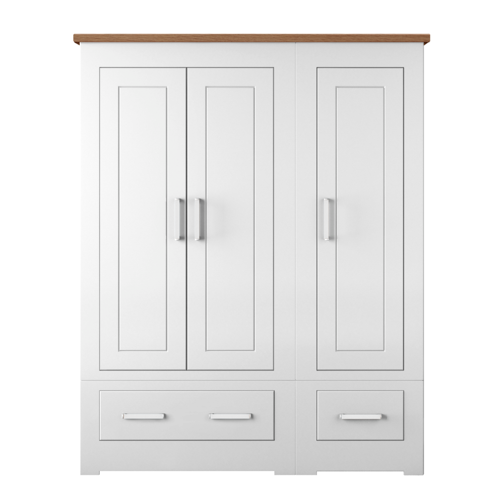 Millie Wardrobe Triple Tall With Drawers
