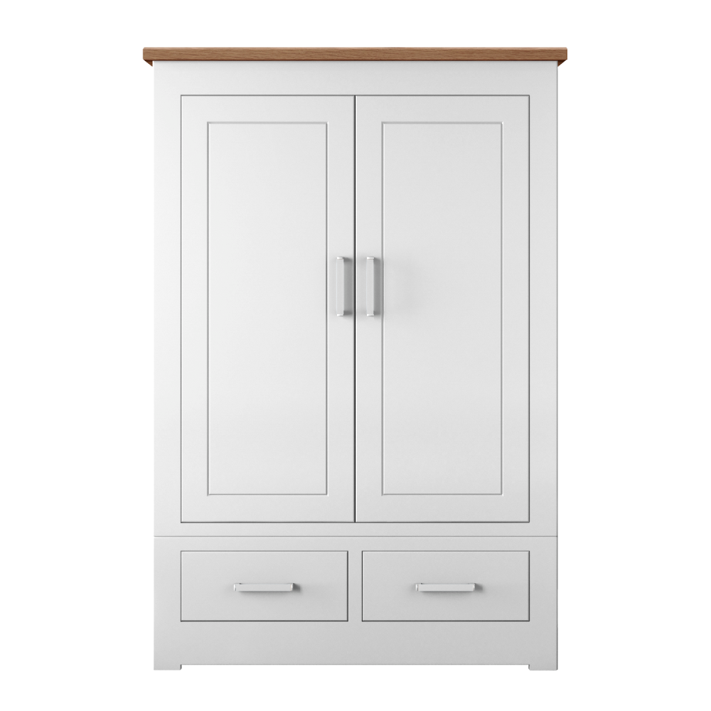 Millie Wardrobe Tall Wide With 2 Drawers